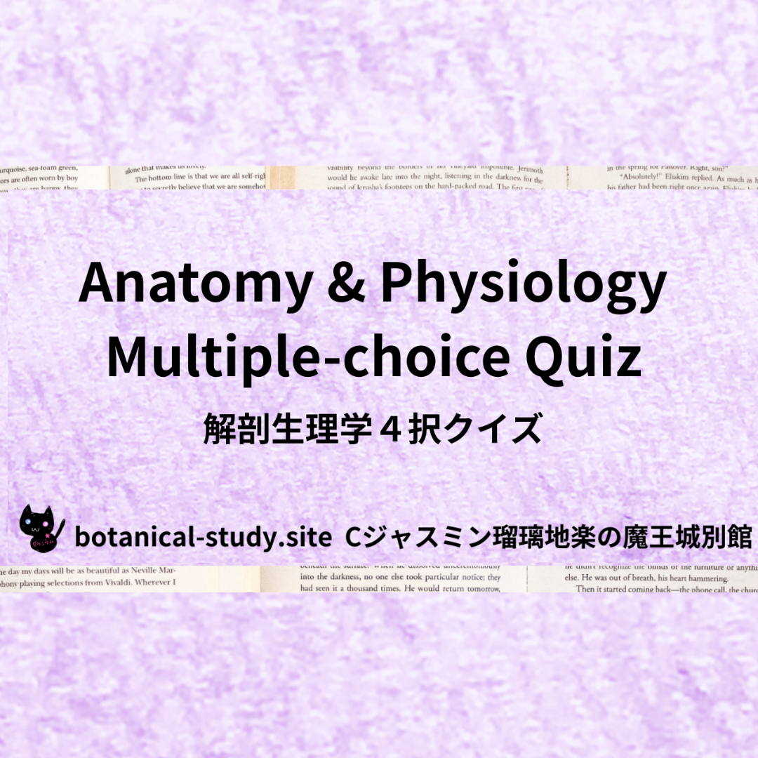 解剖生理学英語＠botanical-study.com