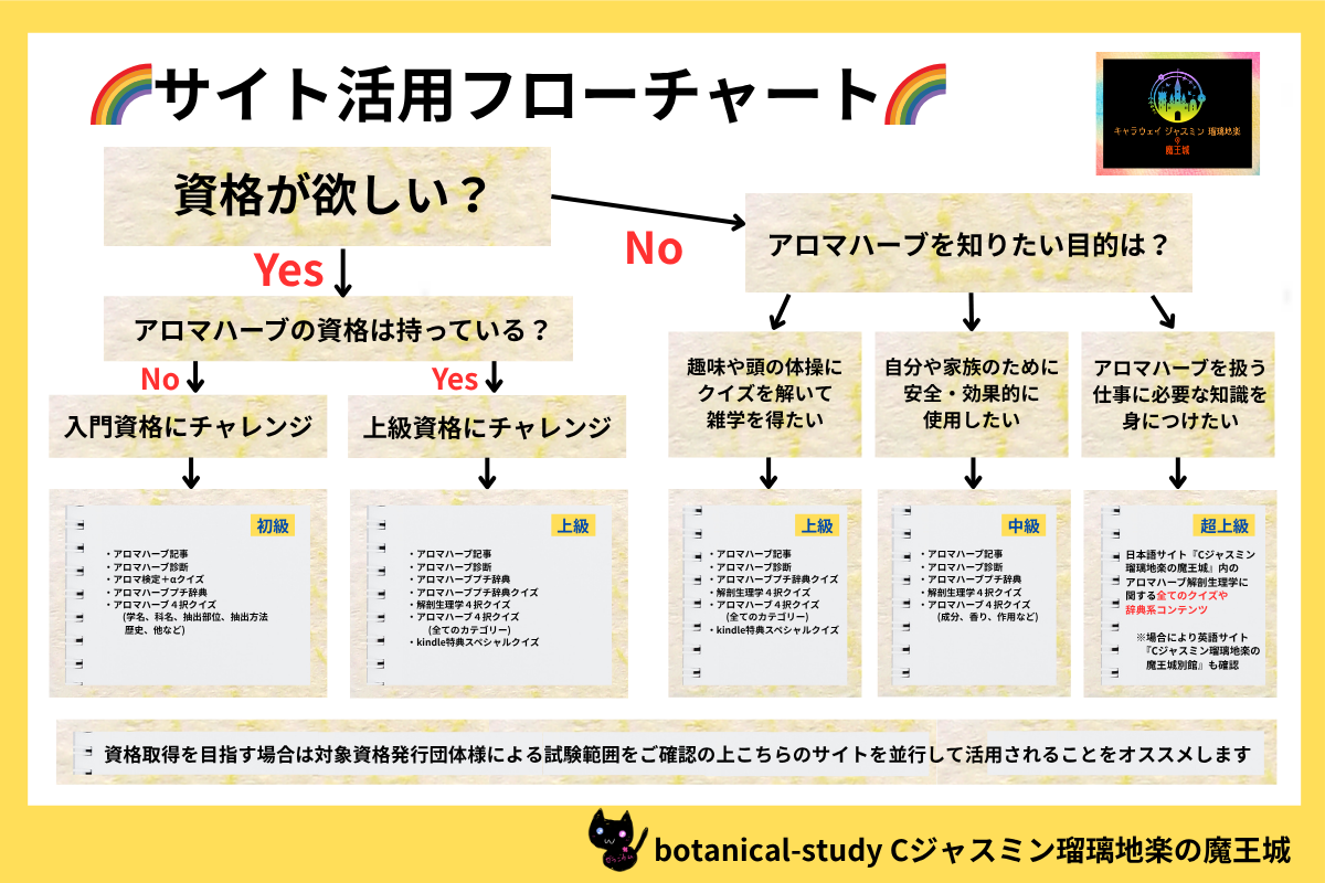 魔王城フローチャート＠botanical-study.com