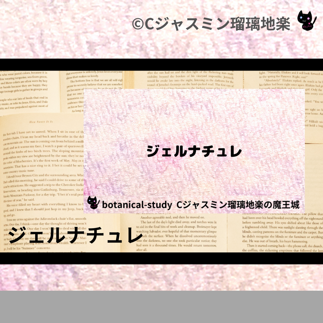 ジェルナチュレ(基材)＠botanical-study.com