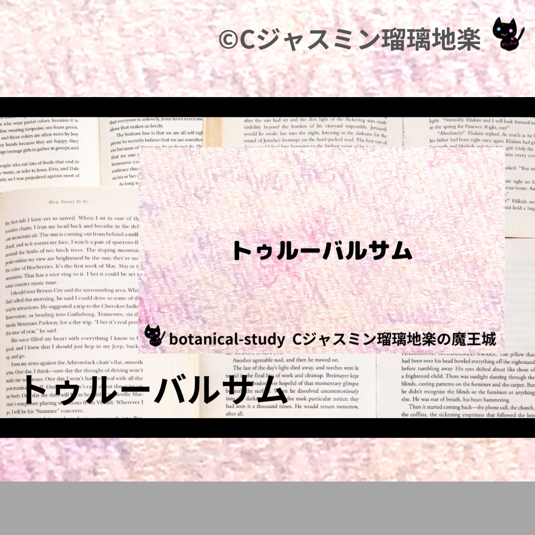 トゥルーバルサム(精油)＠botanical-study.com
